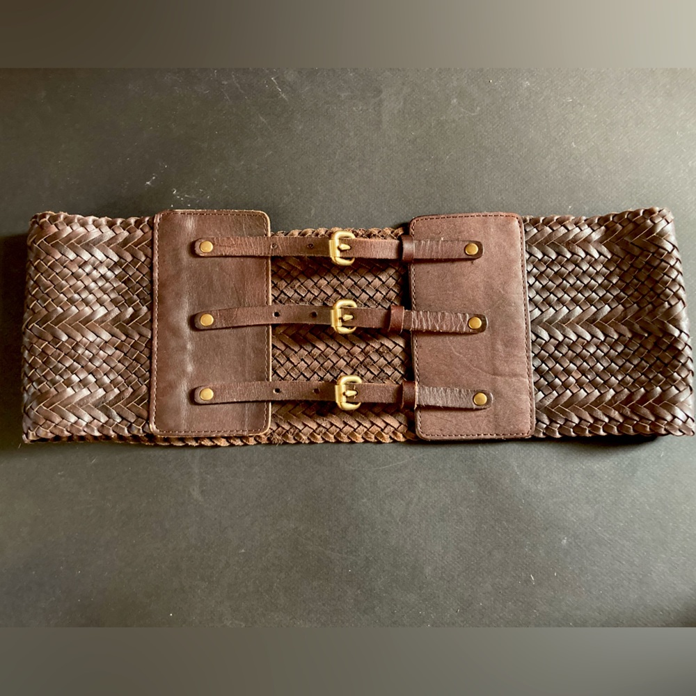 Club Monaco Leather Corset Belt